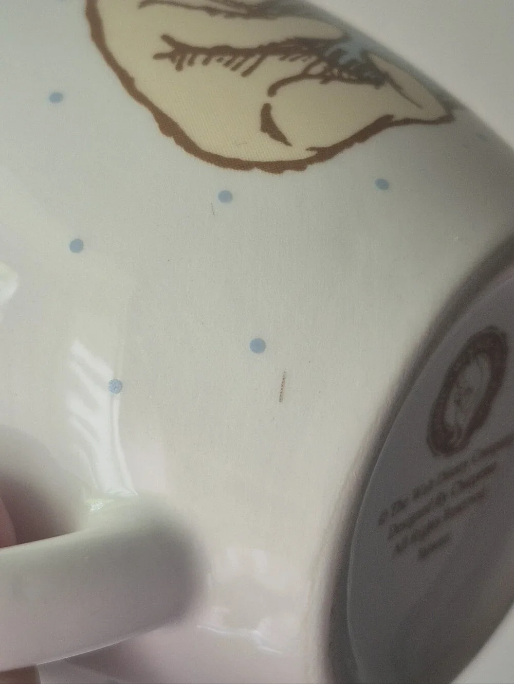 Vintage Disney's Winnie The Pooh Charpénte Child's Ceramic Cup Mug With Box - Picture 9 of 13